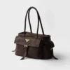 Prada Explore Medium Nappa Leather Tote Bag