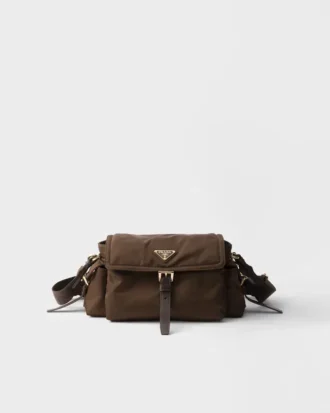 Prada Explore Medium Re-Nylon Shoulder Bag with Flap