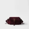 Prada Explore Medium Suede Shoulder Bag with Flap
