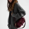 Prada Explore Medium Suede Shoulder Bag with Flap