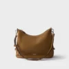 Prada Fold Large Leather Shoulder Bag