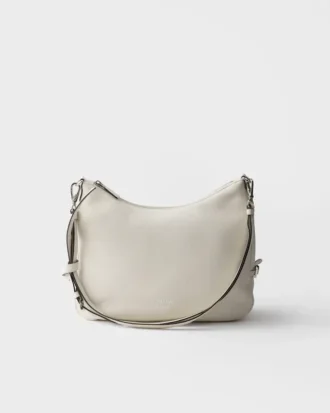 Prada Fold Large Leather Shoulder Bag