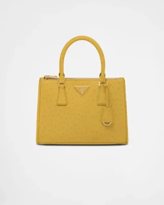 Prada Galleria Medium Ostrich Leather Bag