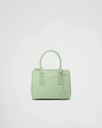 Prada Galleria Mini Crocodile Leather Bag