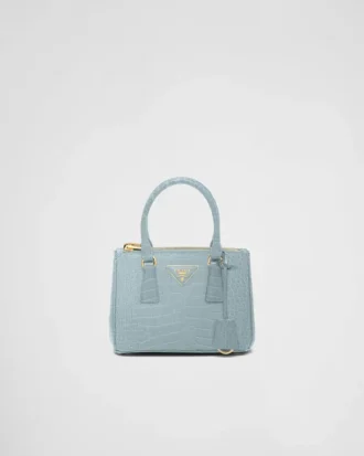 Prada Galleria Mini Crocodile Leather Bag