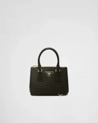 Prada Galleria Mini Crocodile Leather Bag
