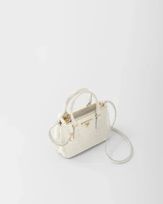 Prada Galleria Mini Crocodile Leather Bag