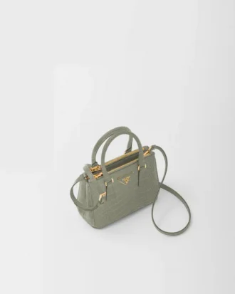 Prada Galleria Mini Crocodile Leather Bag