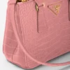 Prada Galleria Mini Crocodile Leather Bag