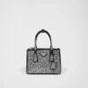 Prada Galleria Mini Satin Bag with Crystals