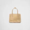 Prada Galleria Mini Satin Bag with Crystals