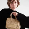 Prada Galleria Mini Satin Bag with Crystals