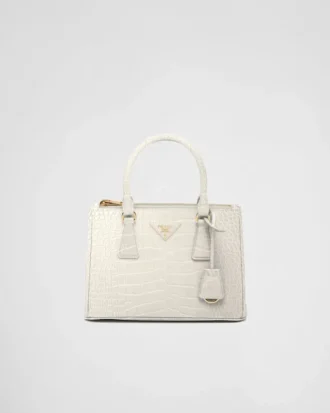 Prada Galleria Small Crocodile Leather Bag