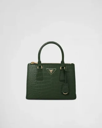 Prada Galleria Small Crocodile Leather Bag