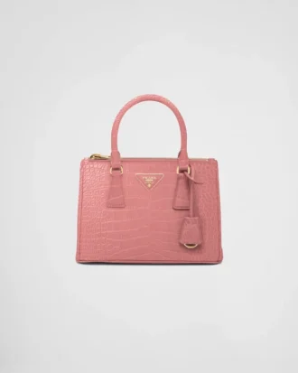Prada Galleria Small Crocodile Leather Bag