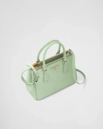 Prada Galleria Small Crocodile Leather Bag