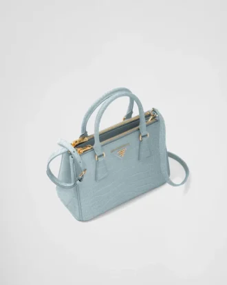 Prada Galleria Small Crocodile Leather Bag