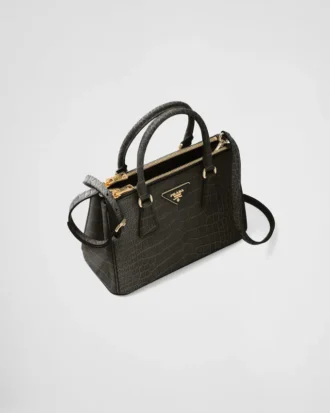Prada Galleria Small Crocodile Leather Bag