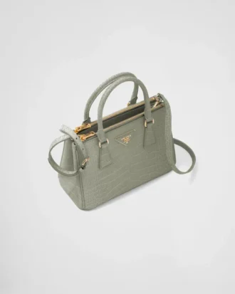 Prada Galleria Small Crocodile Leather Bag