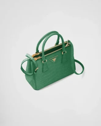 Prada Galleria Small Crocodile Leather Bag