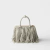 Prada Galleria Small Leather Bag with Fringe
