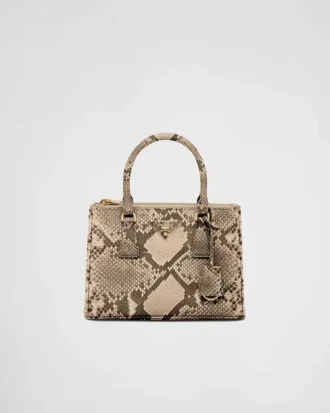 Prada Galleria Small Python Leather Bag