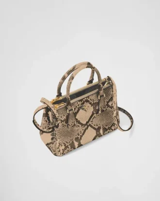 Prada Galleria Small Python Leather Bag