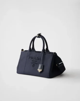 Prada Jardiniare Large Cotton Canvas Handbag