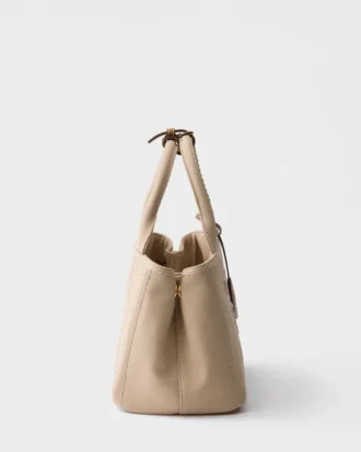 Prada Jardiniare Small Cotton Canvas Bag