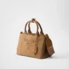 Prada Jardiniare Small Cotton Canvas Handbag