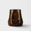 Prada Mariner Small Suede Bucket Bag