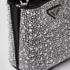 Prada Panier Satin Bag with Crystals