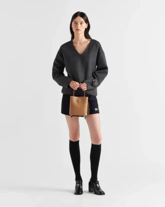 Prada Panier Small Saffiano Leather Bag