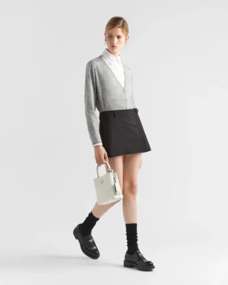 Prada Panier Small Saffiano Leather Bag