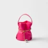 Prada Petit Sac Noir Mini Re-Nylon and Nappa Leather Bucket Bag