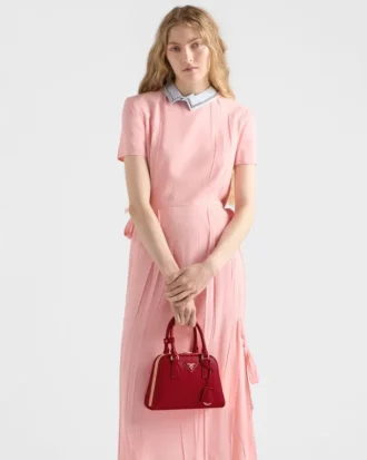 Prada Pyramid Saffiano Leather Mini Bag