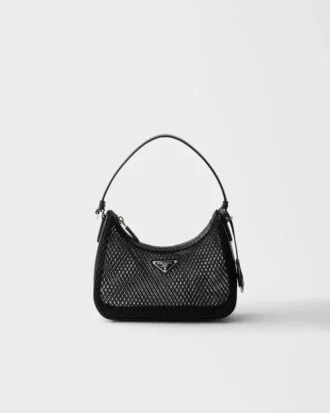 Prada Re-Edition 2005 Mesh and Brushed Leather Bag