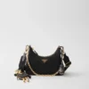 Prada Re-Edition 2005 Re-Nylon and Saffiano Leather Bag with Charm