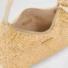 Prada Re-Edition Mini Satin Bag with Crystals
