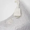 Prada Re-Edition Mini Satin Bag with Crystals