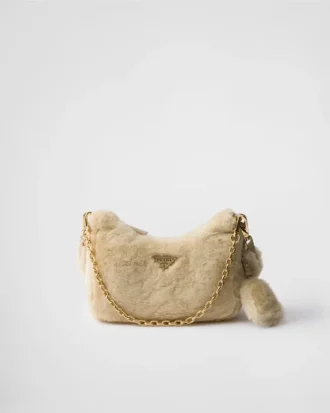 Prada Re-Edition Mini Shearling Bag