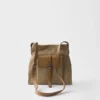 Prada Route Canvas and Leather Shoulder Bag