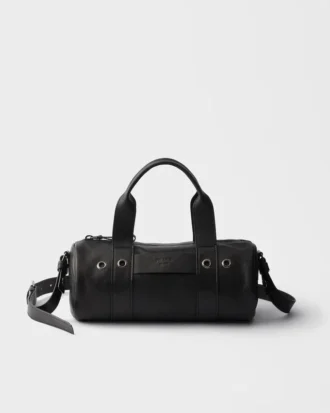 Prada Route Large Leather Top-Handle Bag
