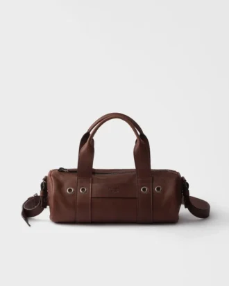 Prada Route Large Leather Top-Handle Bag