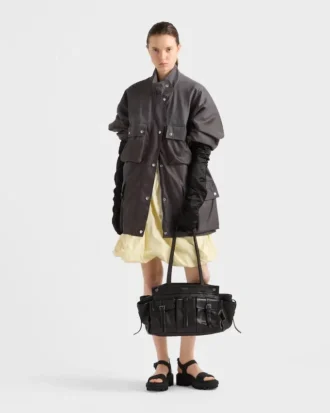 Prada Route Large Leather Tote Bag