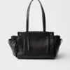 Prada Route Large Leather Tote Bag