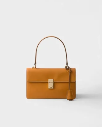 Prada Soft Sound Medium Leather Shoulder Bag