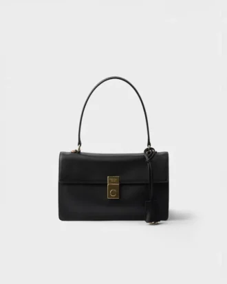 Prada Soft Sound Medium Leather Shoulder Bag