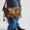 Prada Soft Sound Small Leather Shoulder Bag with Charms