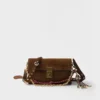 Prada Soft Sound Small Suede Shoulder Bag